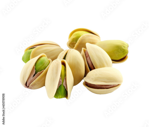Pistachios Isolated on a Tr...