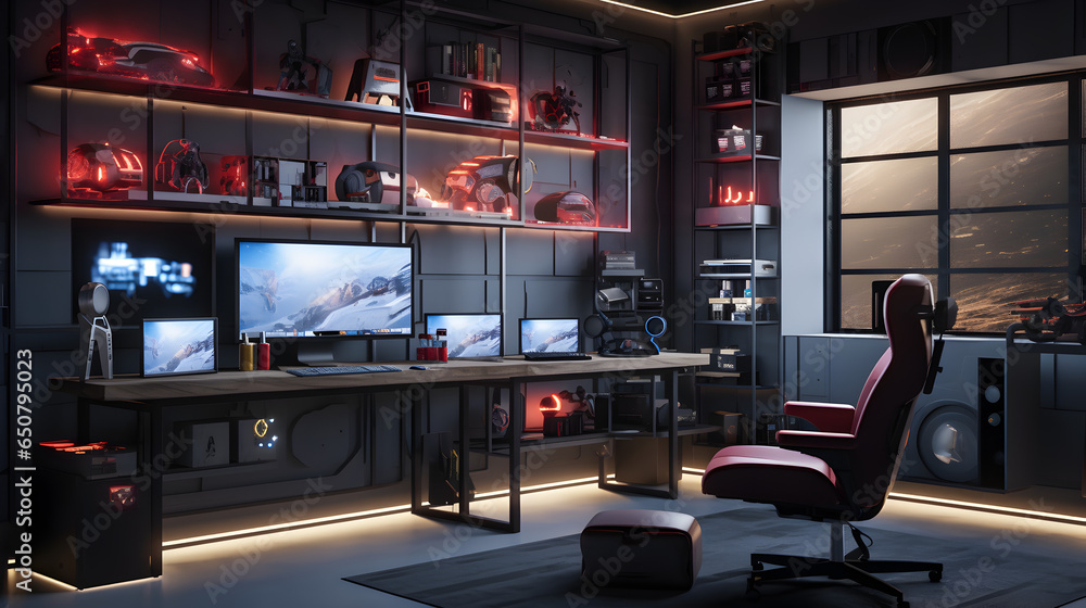 minimalist and elegant gaming room minimalist and elegant gaming room