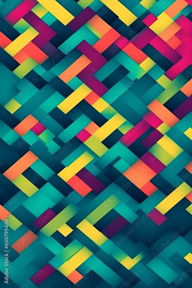 Colorful pattern abstract geometric shape background. Geometric modern trendy posters retro style. Business presentation, corporate identity abstract forms and elements background . Generative Ai Colorful pattern abstract geometric shape background. Geometric modern trendy posters retro style. Business presentation, corporate identity abstract forms and elements background . Generative Ai