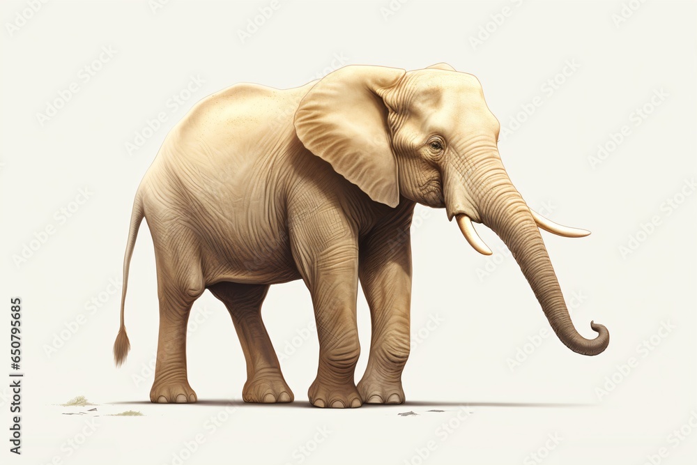 Illustration of an elephant isolated on white background