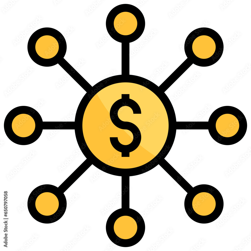 Dividend filled outline icon,linear,outline,graphic,illustration Dividend filled outline icon,linear,outline,graphic,illustration