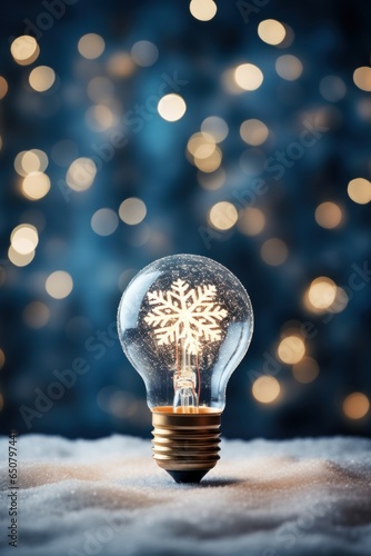 Cozy blue winter background