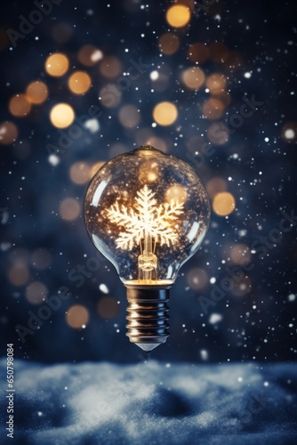 Cozy blue winter background
