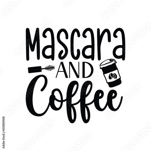 mascara and coffee