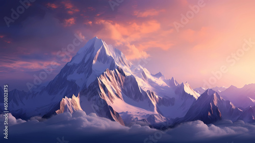 mont blanc alps, in the style of purple and bronze, minimalist backgrounds, uhd image, atmospheric urbanscapes, panorama, hikecore, italian landscape photo