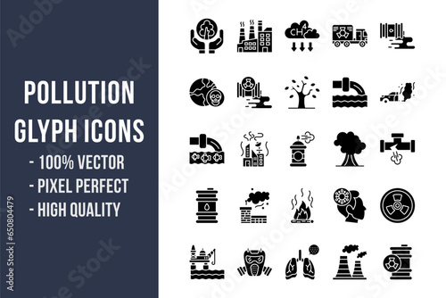 Pollution Glyph Icons