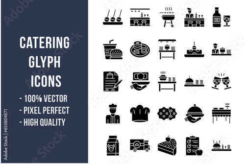 Catering Glyph Icons