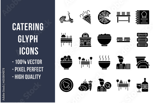 Catering Glyph Icons