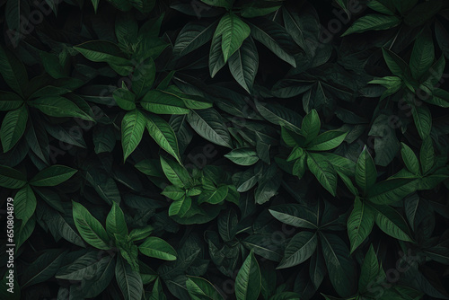 Green leaves pattern background, Natural background and wallpaper,a background with green leaves pattern,False hellebore pattern © kiatipol
