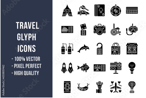 Travel Glyph Icons