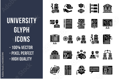 University Glyph Icons