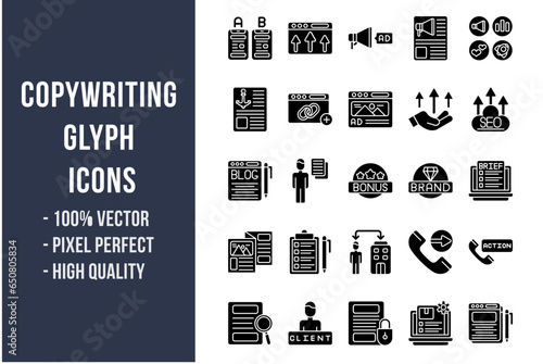 Copywriting Glyph Icons