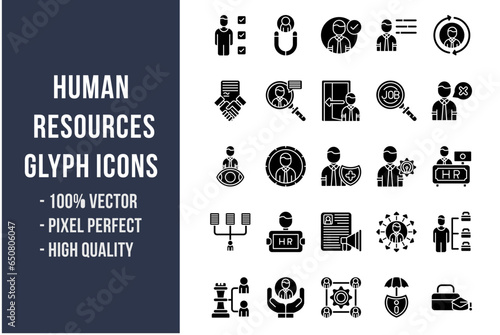 Human Resources Glyph Icons