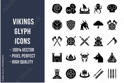 Vikings Glyph Icons