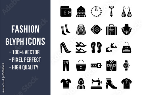 Fashion Glyph Icons photo