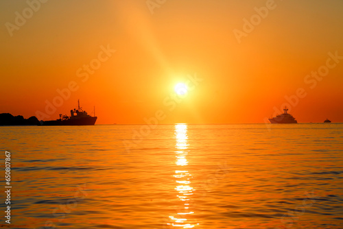 Boats at Sunset © jason