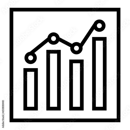 Analytics Chart Graph vector icon