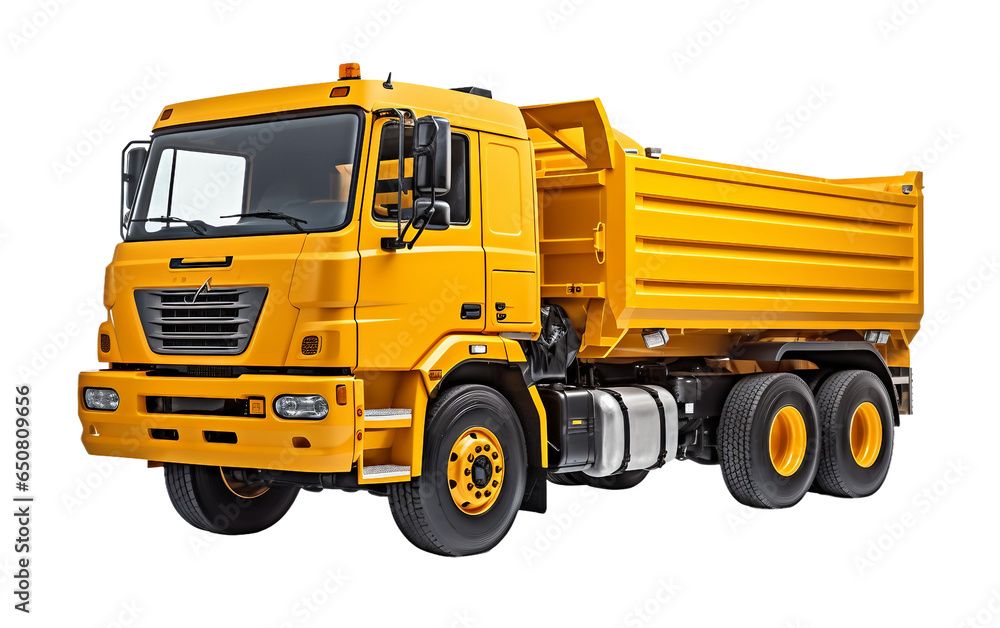 Material Transporter Construction Material Transporter Machine Truck Isolated on a ...