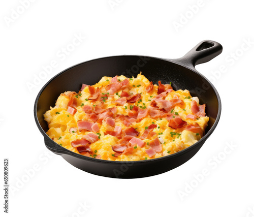 Scrambled Eggs and Bacon in...