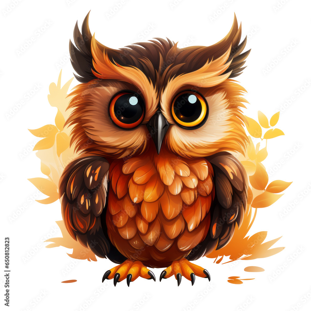 Owl on transparent background Owl on transparent background