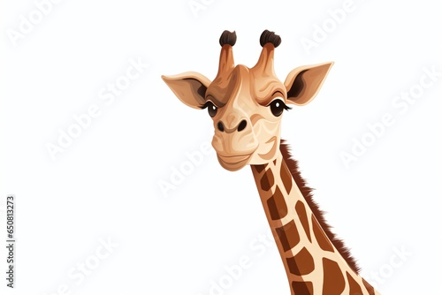 Cartoon illustration of a giraffe
