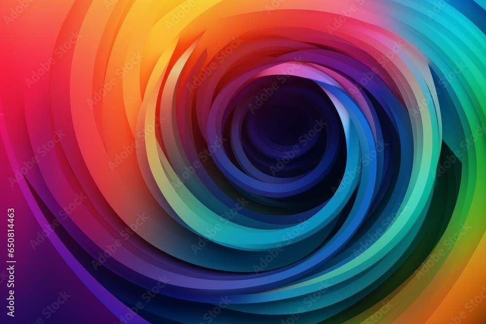A vibrant spiral design on a colorful background A vibrant spiral design on a colorful background