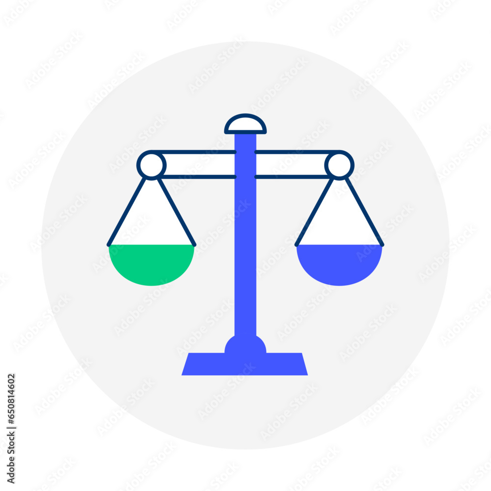 Harmonious Equilibrium: balace icon vector editable stroke. Harmonious Equilibrium: balace icon vector editable stroke.