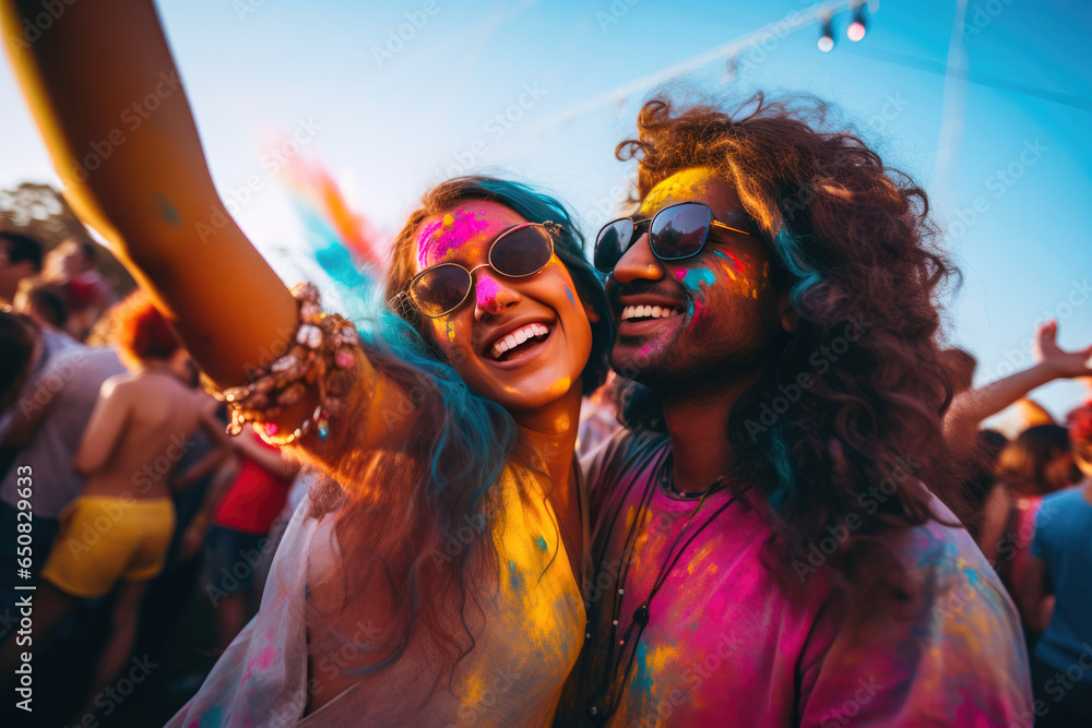 Joyous Friends Grooving at a Dreamy Music Fest