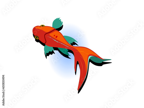 Icon of a beautifully colored aquarium fish