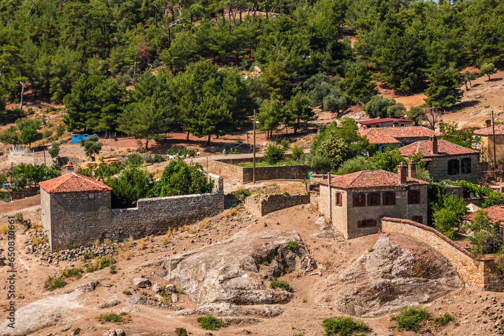 Adatepe is an old Turkish village in Kucukkuyu, Canakkale. , Zeus watched the Trojan War from an altar near Adatepe