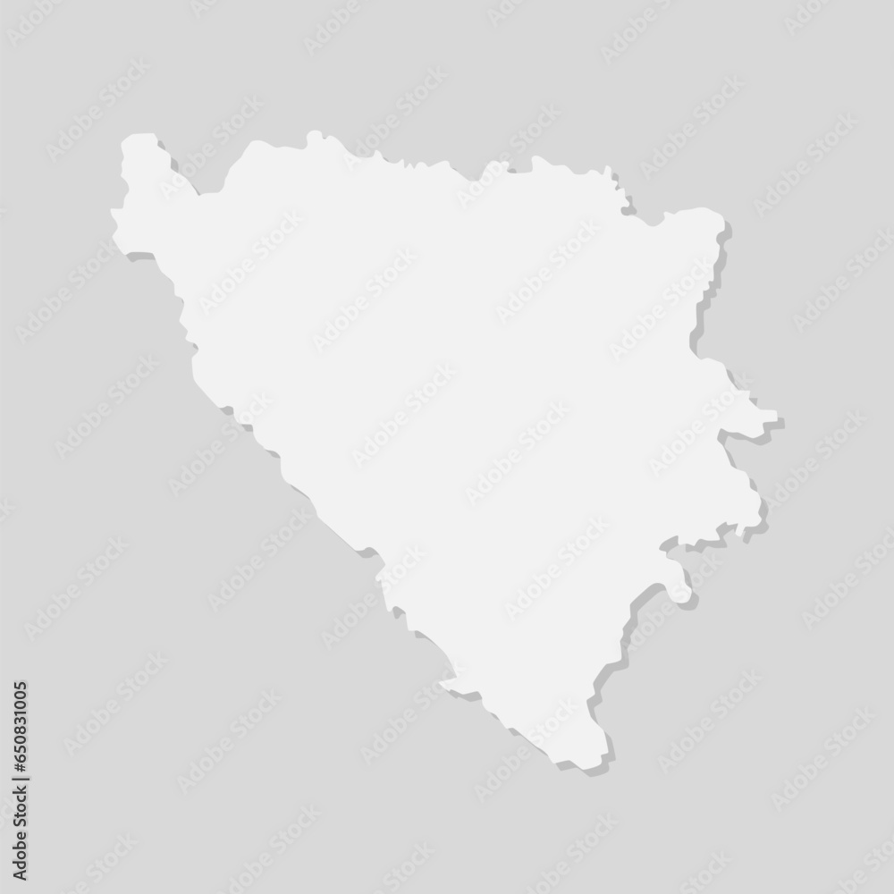 Vector map Bosnia and Herzegovina template country