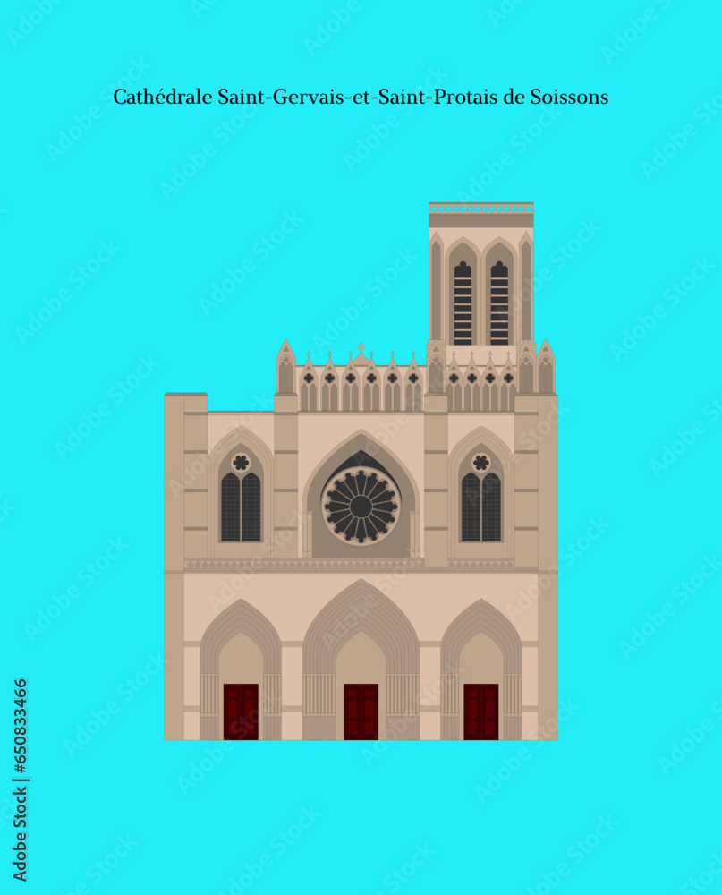Cathédrale Saint-Gervais et Saint-Protais de Soissons, France