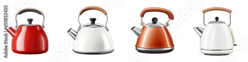 Kettle clipart collection, vector, icons isolated on transparent background