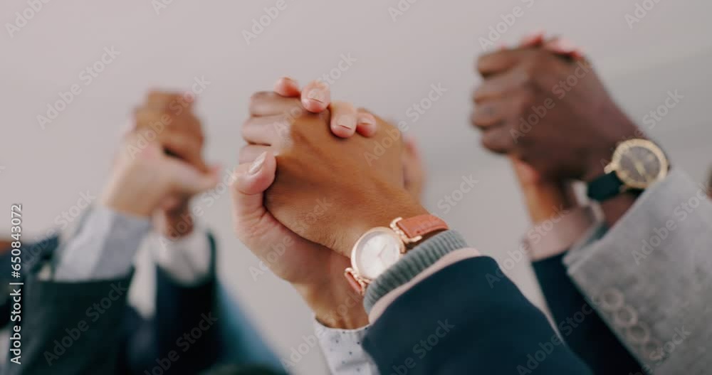 Group, collaboration and business people holding hands with trust in team building, connection or support. Teamwork, diversity and colleagues and friends with kindness, solidarity or community Group, collaboration and business people holding hands with trust in team building, connection or support. Teamwork, diversity and colleagues and friends with kindness, solidarity or community