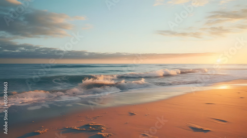 Peaceful Beach at Sunrise