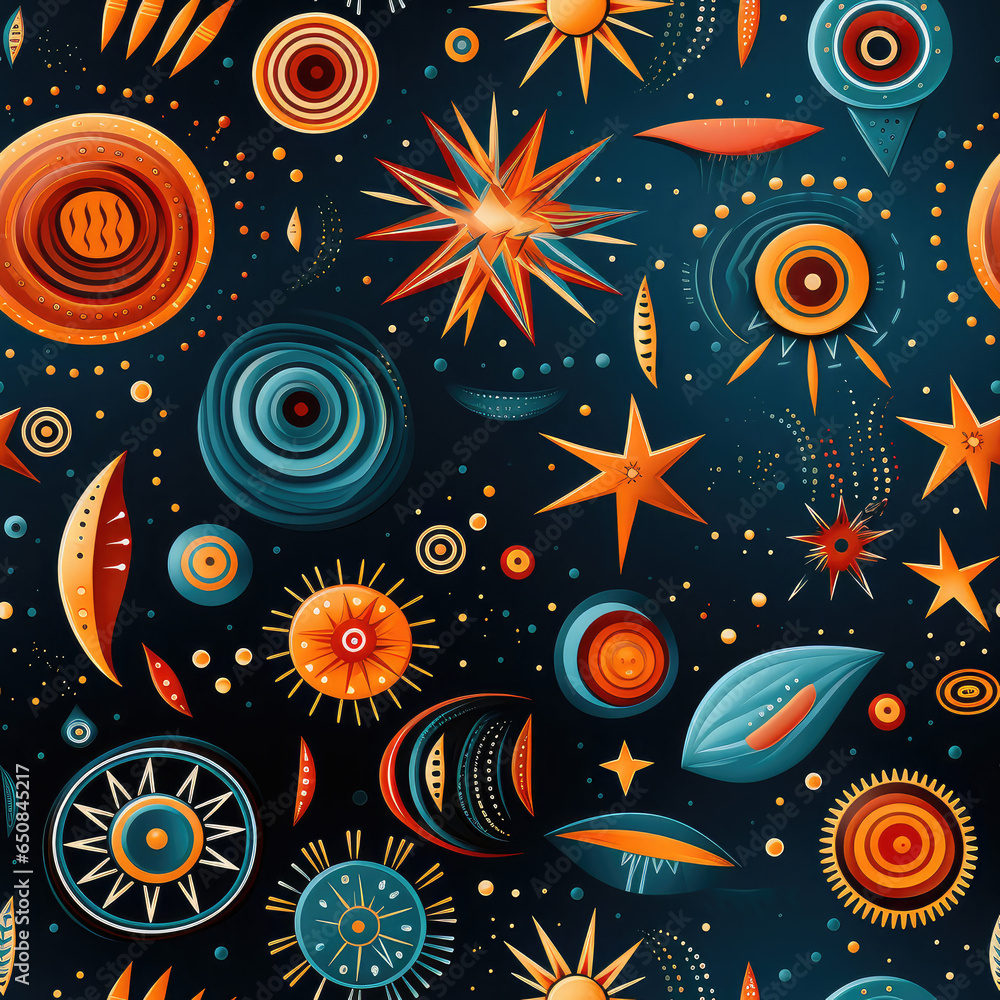 Trendy abstract repeat pattern Trendy abstract repeat pattern