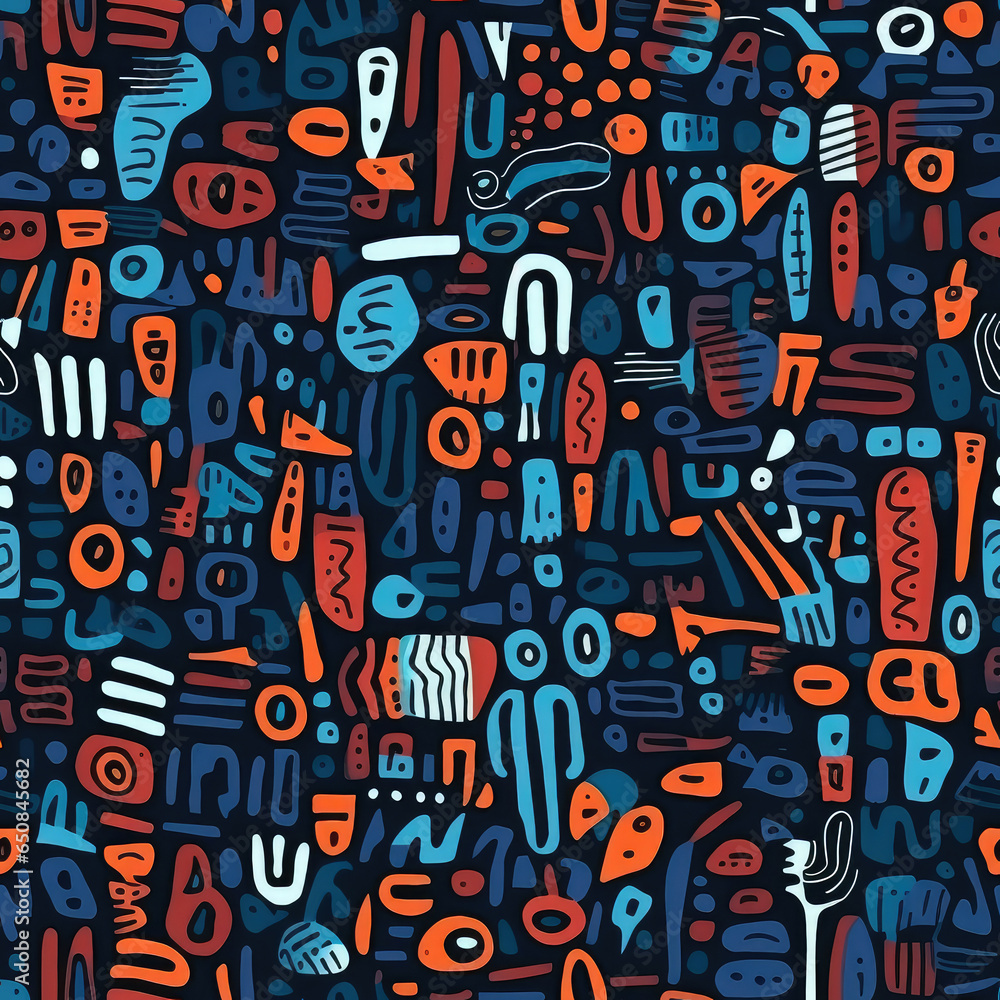 Trendy abstract repeat pattern Trendy abstract repeat pattern