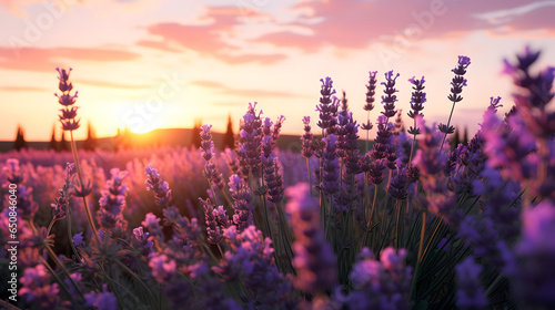 Enchanting Field of Lavender Under the Sun