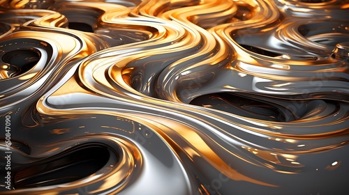 Liquid Metal Dreams, Mercury rivers, molten reflections, metallic abstraction, fluid alloys, futuristic industrial, liquid luminescence (Generative AI)