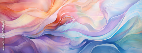 abstract watercolor with colorful waves, in the style of photorealistic pastiche, flowing fabrics