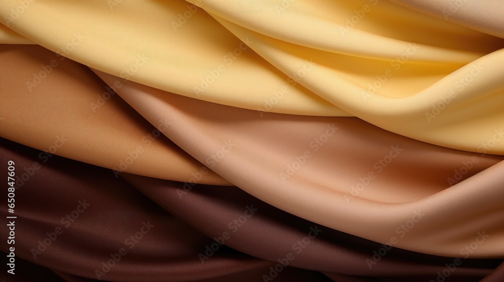Fototapeta premium Beige and yellow pale brown silks background