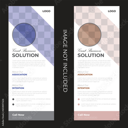 Creative Business Rollup Vector Design Template