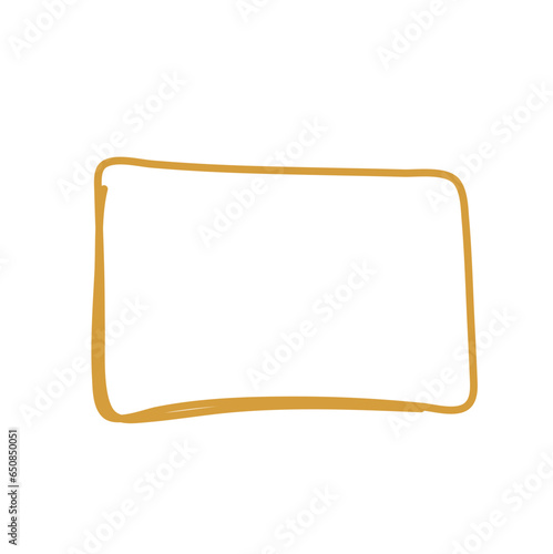 Golden rectangle frame vector