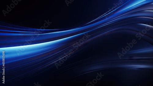 Blue neon background, minimalist technology big data concept.