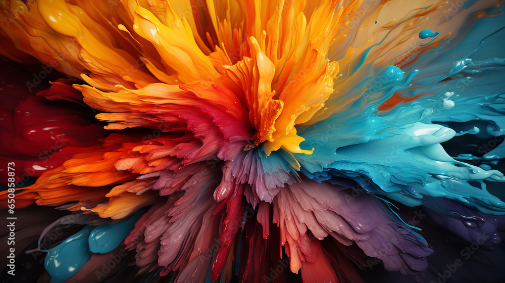 Abstract background explode from the center Abstract background explode from the center