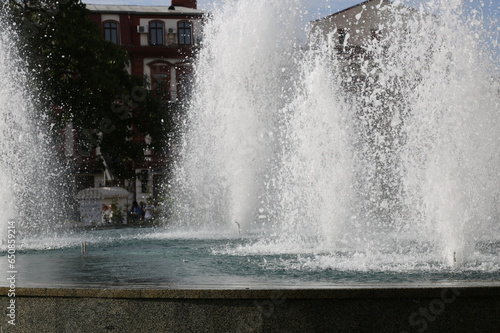 water fountain in the park