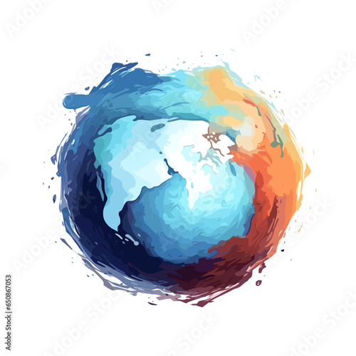 Earth fantasy   Graphic   Illustration  Watercolor PNG