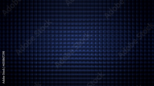 Illustration of a dark blue background with square mosaic patterns