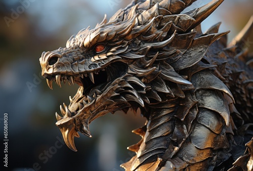 Realistic dragon animal