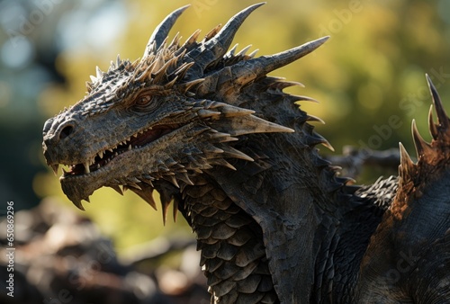 Realistic dragon animal